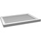 Ekena Millwork Vertical Surface Mount PVC Gable Vent w/ 2"W x 2"H , Brickmould Sill Frame, 32"W x 22"H GVPVE32X2203SN - alternate 2
